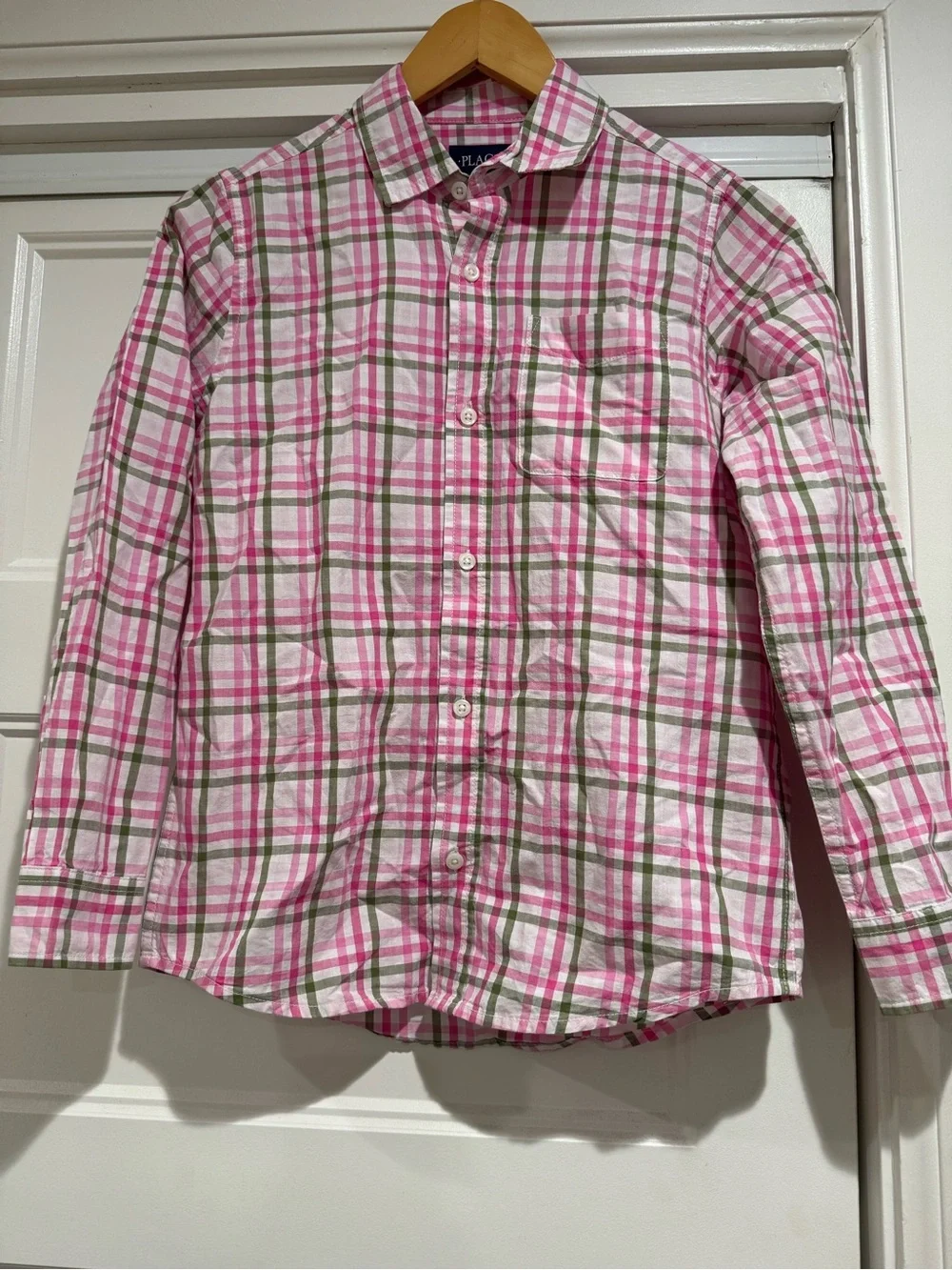 The Children’s Place Boys Poplin Long Sleeve Button Down Shirt